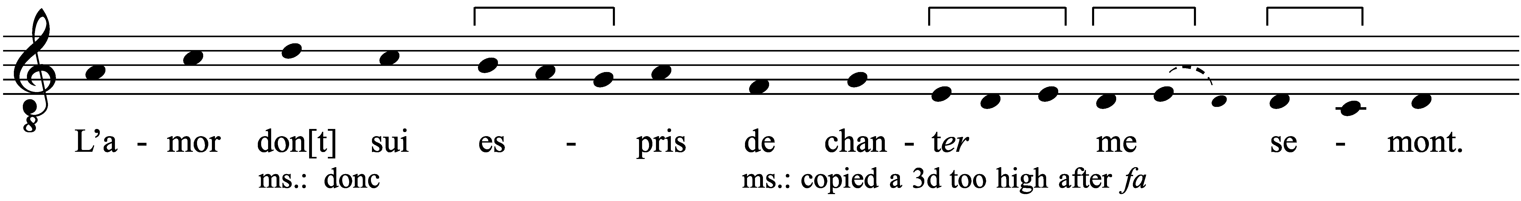 Work musical notation